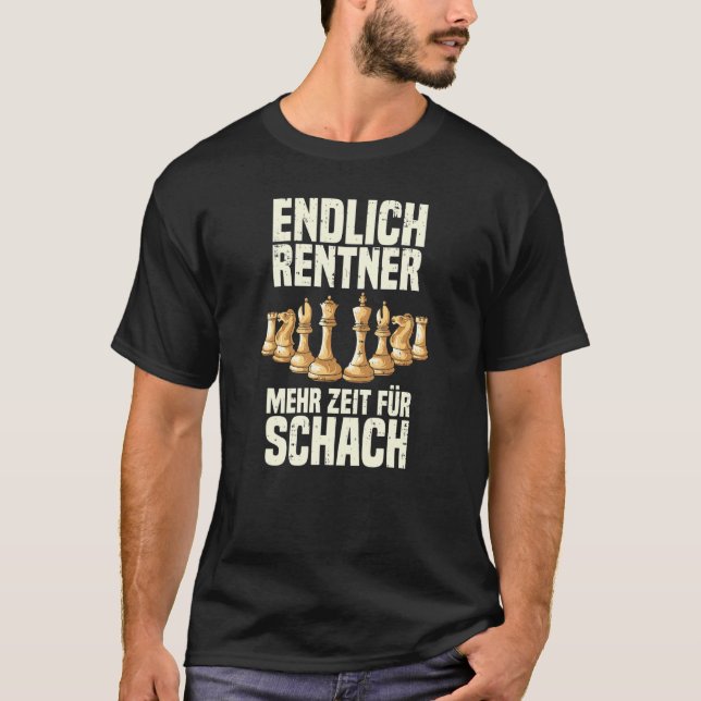 Chess Finally Pensioner More Time For Chess Player T-Shirt (Front)