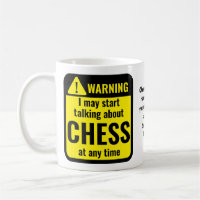 Chess Funny Personalized Warning