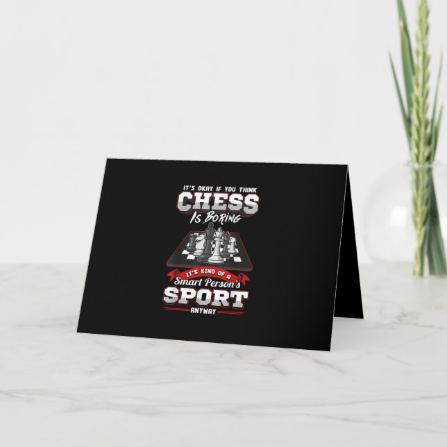 Chess Funny Quotes Humor Sayings Card (Front)
