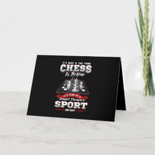 Chess Funny Quotes Humor Sayings Holiday Card
