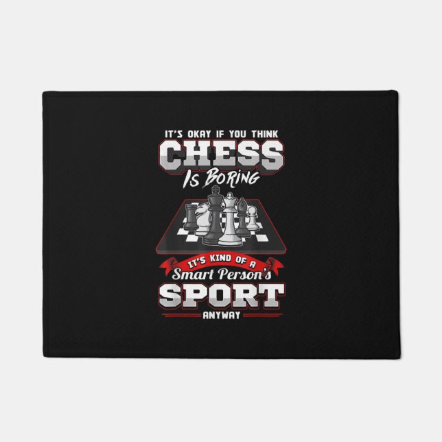 Chess Funny Quotes Humour Sayings Doormat (Front)