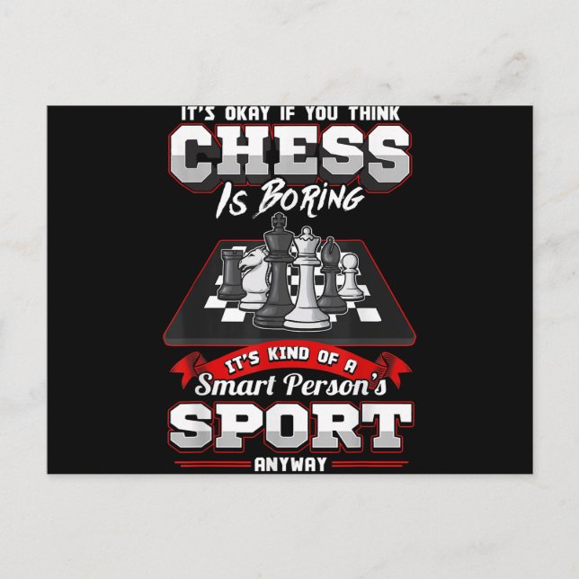 Chess Funny Quotes Humour Sayings Holiday Postcard (Front)