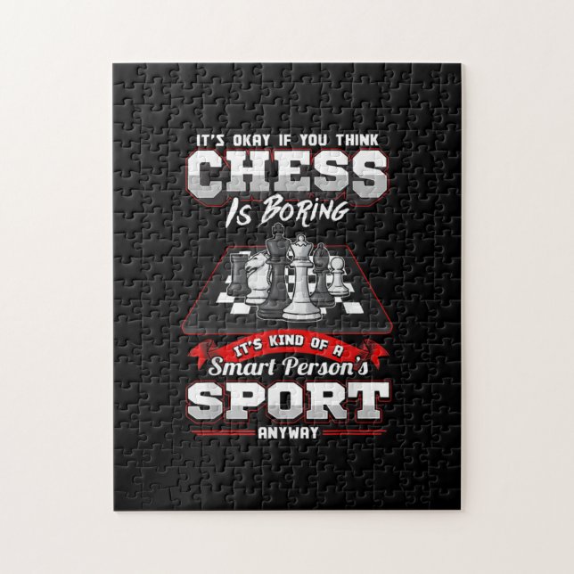 Chess Funny Quotes Humour Sayings Jigsaw Puzzle (Vertical)