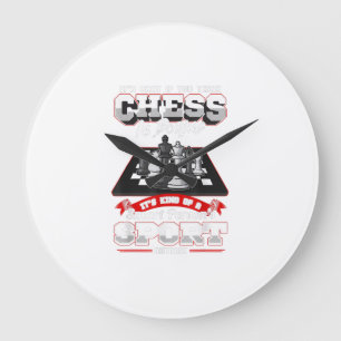 Chess Funny Quotes Humour Sayings Large Clock