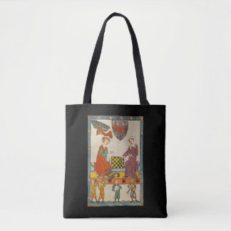Chess Game 14th Century Codex Manesse Tote Bag