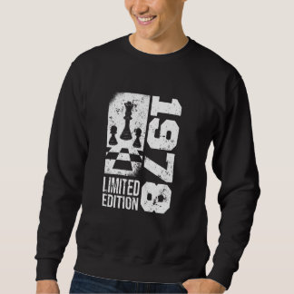 Chess-game 1978 Birthday Chess Pieces Chess-player Sweatshirt