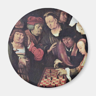 Chess Game By Leyden Lucas Van (Best Quality) Magnet