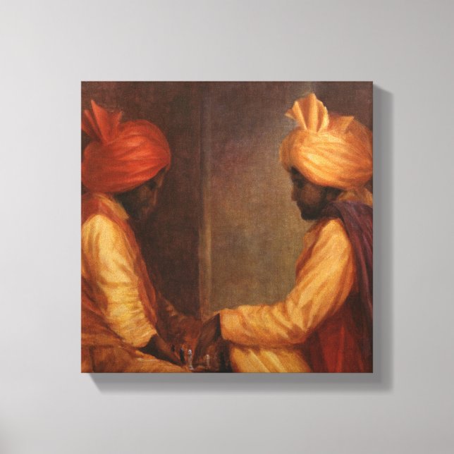 Chess Game Canvas Print (Front)