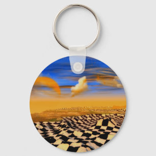 Chess game key ring