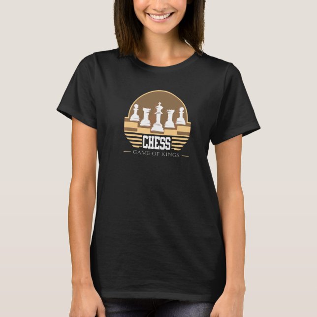 Chess Game of Kings and Checkers T-Shirt (Front)