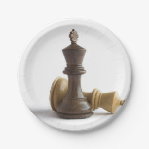 Chess Game Over Paper Plate