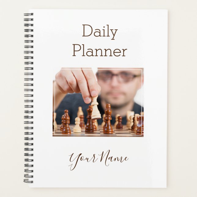 Chess Game Photo Daily Planner - HAMbWG (Front)