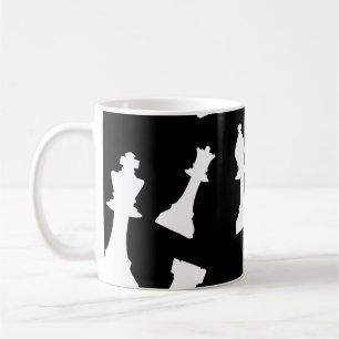 Chess game pieces coffee mug