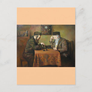 Chess Game Postcard