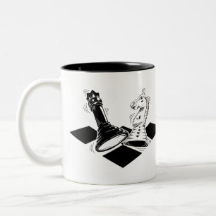 Chess Game Two-Tone Coffee Mug