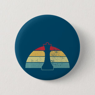 Chess Gift Chess Video Game Or Food Design 6 Cm Round Badge