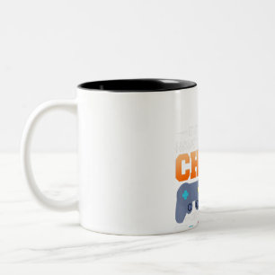 Chess Gift Chess Video Game Or Food Design Two-Tone Coffee Mug