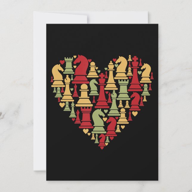 Chess Gift | I Really Love Chess Invitation (Front)