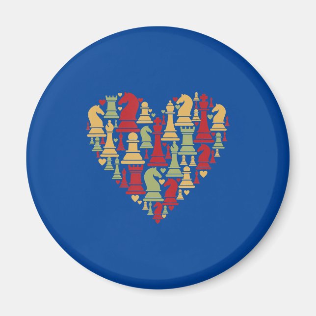Chess Gift | I Really Love Chess Magnet (Front)
