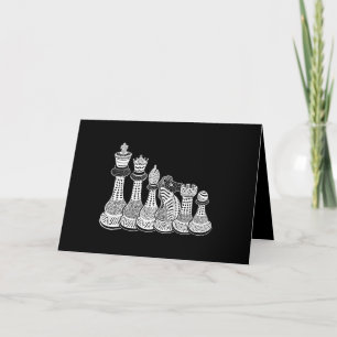 Chess Gift I Really Love The Chess Pieces Holiday Card