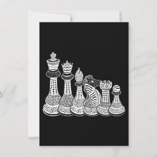 Chess Gift   I Really Love The Chess Pieces Invitation