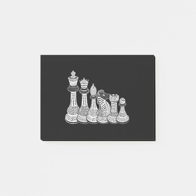 Chess Gift | I Really Love The Chess Pieces Post-it Notes (Front)