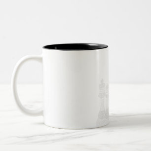 Chess Gift I Really Love The Chess Pieces Two-Tone Coffee Mug
