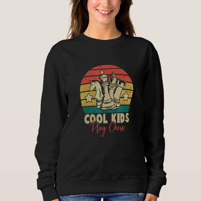 Chess Graphic Men Boys Chess Coach Chess Player 30 Sweatshirt (Front)