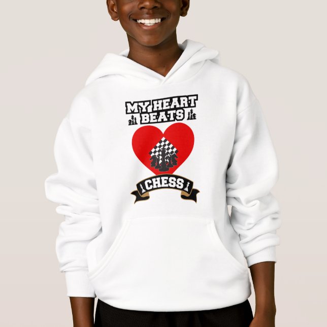 Chess Heart Pieces Strategy Game Love Passion  (Front)
