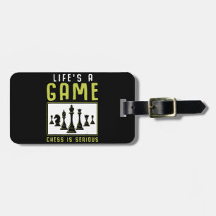 Chess Heartbeat Chess Master Chess Club Luggage Tag