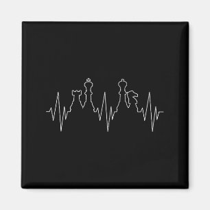 Chess Heartbeat Chess Master Chess Club Magnet