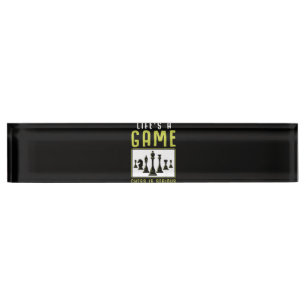 Chess Heartbeat Chess Master Chess Club Nameplate