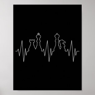 Chess Heartbeat Chess Master Chess Club Poster