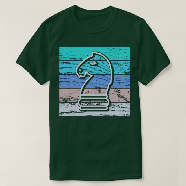 Chess Horse Retro 3 T-Shirt (Design Front)