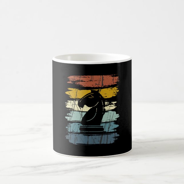Chess Horse Retro Coffee Mug (Center)