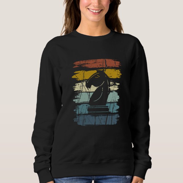 Chess Horse Retro Sweatshirt (Front)