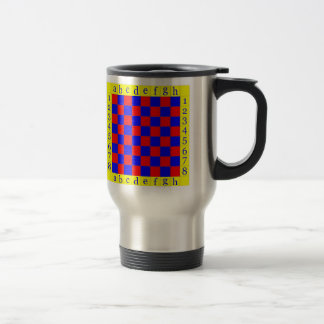 chess in blue and red travel mug