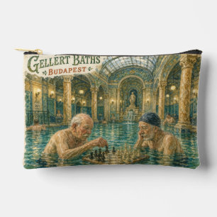Chess in the Gellert Baths Budapest Hungary Accessory Pouch