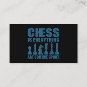Chess Is Art Science Sports Gift Women Men Business Card
