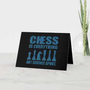 Chess Is Art Science Sports Gift Women Men Holiday Card