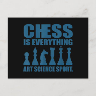 Chess Is Art Science Sports Gift Women Men Invitation Postcard