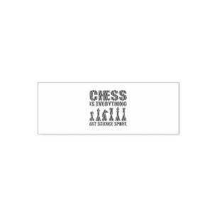 Chess Is Art Science Sports Gift Women Men Self-inking Stamp