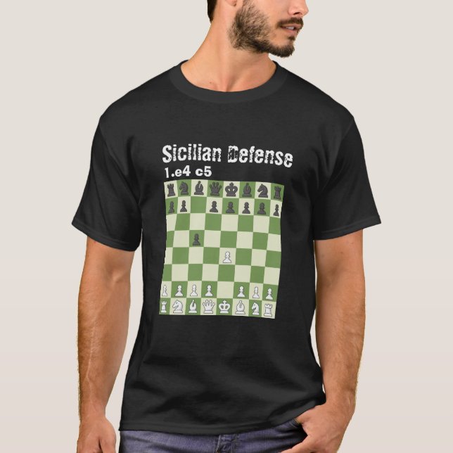 Chess is Life - Sicilian Defence T-Shirt (Front)