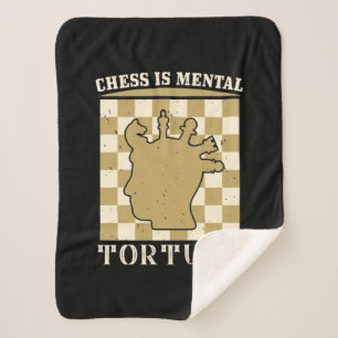 Chess Is Mental Torture Sherpa Blanket