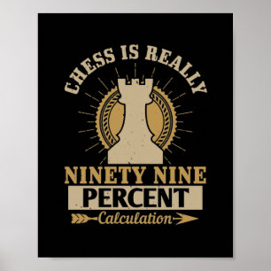 Chess Is Really Ninety Nine Percent Calculation Poster