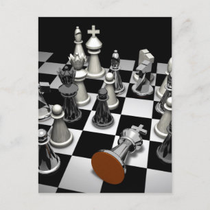 Chess Jigsaw Puzzle Postcard