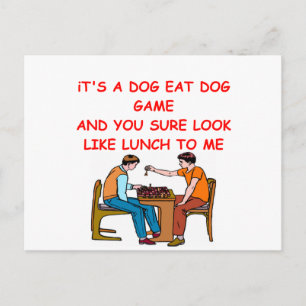 chess joke postcard
