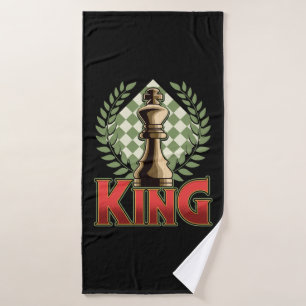 Chess King Bath Towel