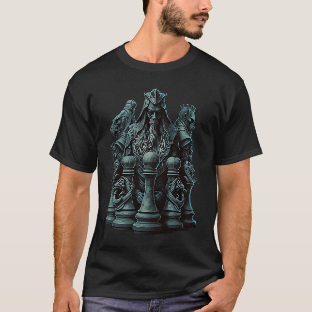 Chess King Knight Bishop  Chess T-Shirt (Front)