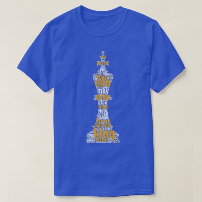 Chess King Knight Tactics Game Queen Checkmate Mov T-Shirt (Design Front)